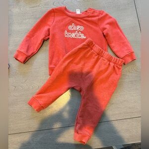 Cat & Jack sweat set 12m